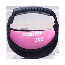 STARFIT Гиря мягкая неопреновая DB-601, розовая, 2 кг