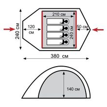 Tramp Палатка Tramp Lair 4 TRT-007.04