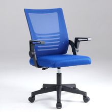 Кресло офисное, YS-058, Черный каркас синяя сетка