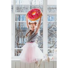 Leya.me Юбка-пачка с баской розовая STC-048