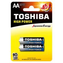 Батарейка AA Toshiba LR6 2BL Alkaline, 2 шт, блистер