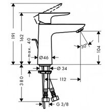 Смеситель Hansgrohe Talis E 71710000 для раковины