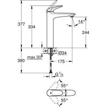 Смеситель Grohe Eurostyle для раковины, 23719LS3