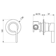 Webert Смеситель для душа DoReMi DR880101345 Simil Acciaio