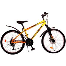 24" ALTAIR MTB HT disc 2017 (18ск, стал, аморт.вилка, диск, SunRun SunRun SunRun Kangyue)(рама 14", желтый)