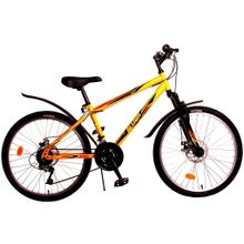 24" ALTAIR MTB HT disc 2017 (18ск, стал, аморт.вилка, диск, SunRun SunRun SunRun Kangyue)(рама 14", желтый)