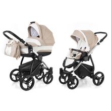 Коляска 2 в 1 Esspero Newborn Lux (шасси Chrome) - Khakki Lux