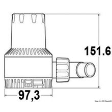 Osculati Attwood Heavy Duty bilge pump 24 V 3.5 A, 16.505.24