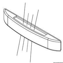Osculati LED courtesy light w 3 + 3 blue LEDs, 13.427.13
