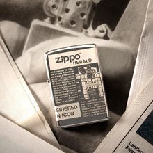 Зажигалка черная глянцевая Zippo с покрытием Black Ice