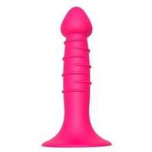 Dream Toys Розовая анальная пробка-фаллос SPIRAL PLUG - 13,5 см. (розовый)