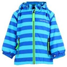 Куртка ColorKids 102037, размер 68-74 см, цвет полоска: темно-синий, голубой