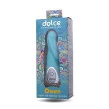 ToyFa Голубой мини-вибратор Dolce Owen - 12,5 см. (голубой)