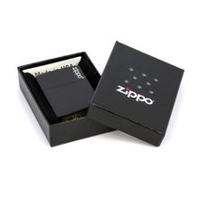 Зажигалка черная матовая Zippo 218ZL с покрытием Black Matte