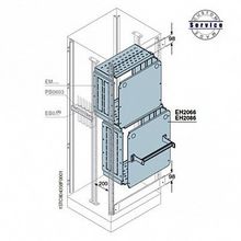 Плата монт+перегородки отсека800x800мм² ВхШ |  код. EH8080 |  ABB