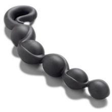 Черная анальная цепочка Bendybeads - 26,2 см. Черный