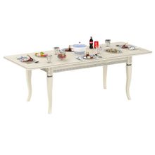 Дубодел Стол Роял 3 Р, цвет RAL1013 с патиной серебро ID - 288841