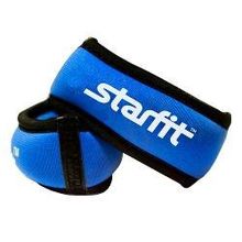 Утяжелители STARFIT WT-101 для рук Браслет, 0,75 кг, синий черный