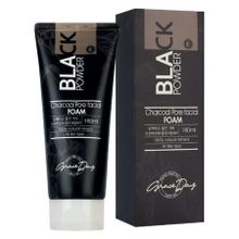 Пенка для умывания с Древесным углем Grace Day Black Powder Charcoal Pore Facial Foam 180мл