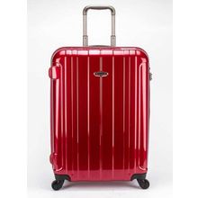 ProtecA Красный пластиковый чемодан на молнии 00866
