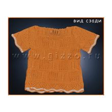 Фантики Джемпер ажурный 4371 охра