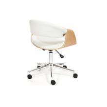 Tetchair Кресло BEND , натуральный, кож зам белый