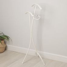 Вешалка костюмная «Слуга», 47×36×106 см, цвет белый