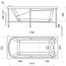 Акриловая ванна Радомир Ларедо 3 White