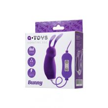 Фиолетовое виброяйцо с пультом управления A-Toys Bunny, работающее от USB (134644)