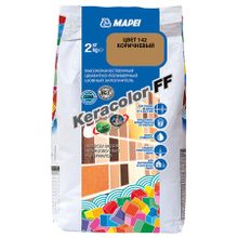 МАПЕЙ Кераколор ФФ затирка для швов №142 коричневый (2кг)   MAPEI Keracolor FF цементно-полимерный шовный заполнитель №142 коричневый (2кг)