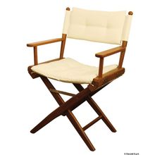 Osculati Teak folding chair sand padded fabric, 71.326.31