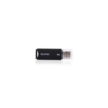 флешка 8Gb Qumo Tropic Black, flash usb, черная