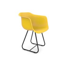 Слайн Стул Sheffilton SHT-ST31 S38 желтый черный муар