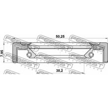 Сальник Привода Mercedes Benz G-Class 463 1992-2018 40*50*8 Мм Febest арт. 95GCY40500808X