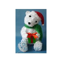 Rich LED "Мишка" 35*30*52 см, цвет: белый