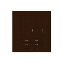 Шкаф 4-х дверный Без зеркала Ясень шимо