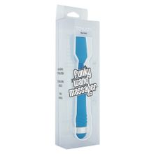 Toy Joy Голубой массажер FUNKY WAND MASSAGER - 20 см.