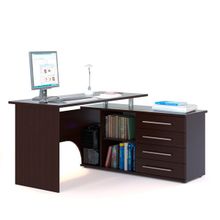 Сокол Угловой стол компьютерный с тумбой КСТ-109П правый венге ID - 292140