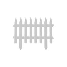 Забор декоративный Grinda Классика 422201-W (белый, 28x300см)