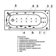 Aquatek Акриловая ванна Оберон 170