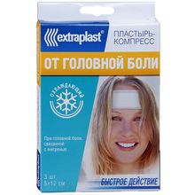 Пластырь Extraplast от головной боли, 3 шт.
