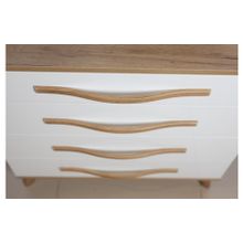 Алмаз. Любимый дом Марта-2 Комод (Дуб золотой Белый глянец)