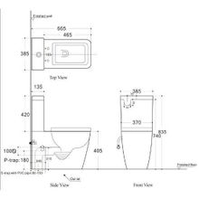 Унитаз Aquanet Rimless Tavr-C1 BL-103N-TPT