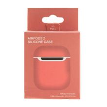 Силиконовый чехол AirPods Soft Touch Slim, nectarine