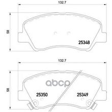 Колодки Тормозные Дисковые | Перед | Hyundai Accent Iv Saloon (Rb) 1.6 11.2010 -  <=> Kia Rio Iii Saloon (Ub) 1.6 Cvvt 06.2012 - Brembo арт. P18025