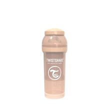 Антиколиковая бутылочка Twistshake Pastel для кормления 260 мл. Бежевая