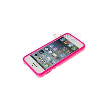 Бампер Яблоко для iPhone 5 розовый