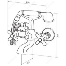 Am.Pm Смеситель Bourgeois F6510000 для ванны и душа