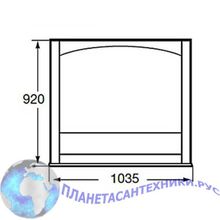 Зеркало Roca America 105 cм орех ZRU9302794