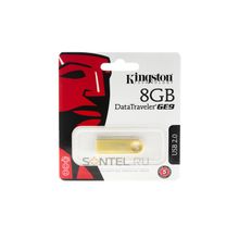 DTGE9 8GB, 8GB USB 2.0 Data Traveler, Gold, Kingston